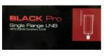 Black Pro Single Flange LNB(Ku прямофокус, фланец, + облучатель, линейный, 1 вых)