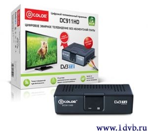 Купить в интернет магазине почтой D-COLOR DC911HD (эфирный, цифровой ресивер DVB-T2) по почте наложенным платежем