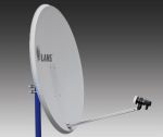 Антенна спутниковая LANS 97 см перфорированная MS9707AS светлая, без кронштейна, ветроустойчивая 