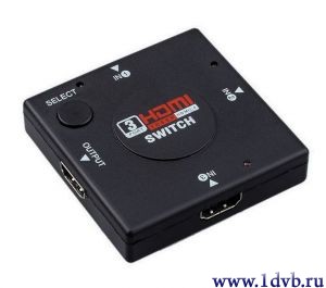 Купить в интернет магазине почтой HDMI свитч V1.4 (3вх.-1вых., автоматический) наложенным платежём