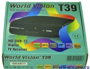 Купить эфирный ресивер dvb t2 World Vision T39 c выносным ИК датчиком